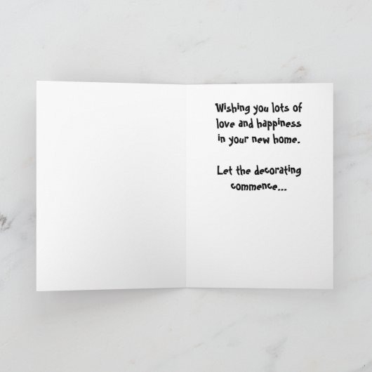 Gefeliciteerd met je nieuwe thuisKaart Kaart (Binnen)