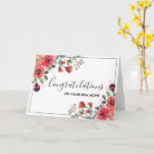 Gefeliciteerd met je nieuwe thuisKaart Kaart (Gele Bloem)