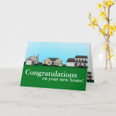 Gefeliciteerd met je nieuwe thuiskaarten kaart (Gele Bloem)