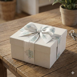 Gefeliciteerd met je nieuwe thuislint satijnen lint