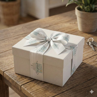 Gefeliciteerd met je nieuwe thuislint satijnen lint