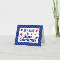 Gefeliciteerd met je nuchtere verjaardag Persoonli
