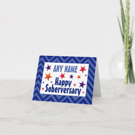 Gefeliciteerd met je nuchtere verjaardag Persoonli Kaart