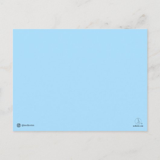 Gefeliciteerd met je nuchterheid - Nod Notes Briefkaart (Achterkant)