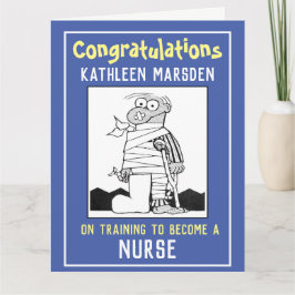 Gefeliciteerd met je opleiding tot verpleegkundige kaart