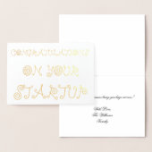 Gefeliciteerd met je opstarten folie kaarten (Display)