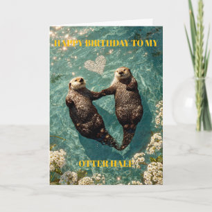 Gefeliciteerd met je Otter Helft Kaart