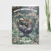 Gefeliciteerd met je Otter Helft Kaart (Voorkant)