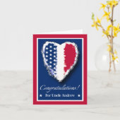 Gefeliciteerd met je ouwe, militaire pensioen kaart (Gele Bloem)