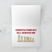 Gefeliciteerd met je overwinning kaart (Binnen)