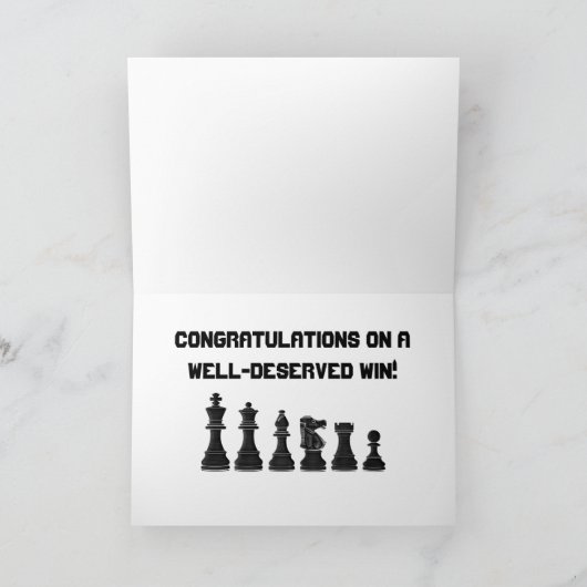 Gefeliciteerd met je overwinning kaart (Binnen)