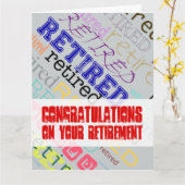 Gefeliciteerd met je pensioen Big Kaart 1 (Gele Bloem)