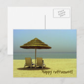 Gefeliciteerd met je pensioen! briefkaart (Voorkant / Achterkant)