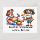 Gefeliciteerd met je pensioen briefkaart (Voorkant)