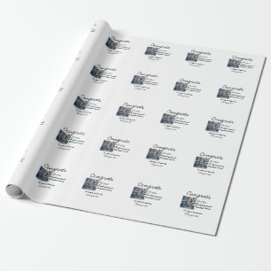 Gefeliciteerd met je pensioen en voeg fotonaam toe cadeaupapier