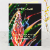 Gefeliciteerd met je pensioen, JUMBO, exotische al Kaart (Gele Bloem)