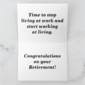 Gefeliciteerd met je pensioen kaart (Binnen)