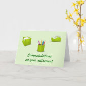 Gefeliciteerd met je pensioen Kantoor Kaart (Gele Bloem)