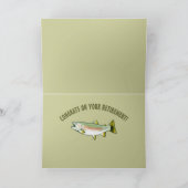 Gefeliciteerd met je pensioen met Rainbow Trout Kaart (Binnen)