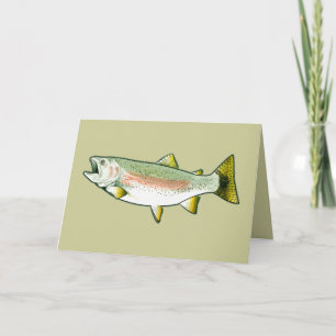 Gefeliciteerd met je pensioen met Rainbow Trout Kaart
