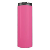 Gefeliciteerd met je pensioen Monogram Naam Roze Thermosbeker (Achterkant)