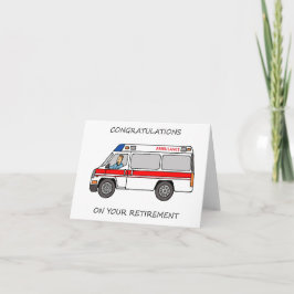 Gefeliciteerd met je pensioen paramedicus of EMT Kaart