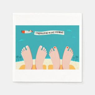 Gefeliciteerd met je pensioen servetten