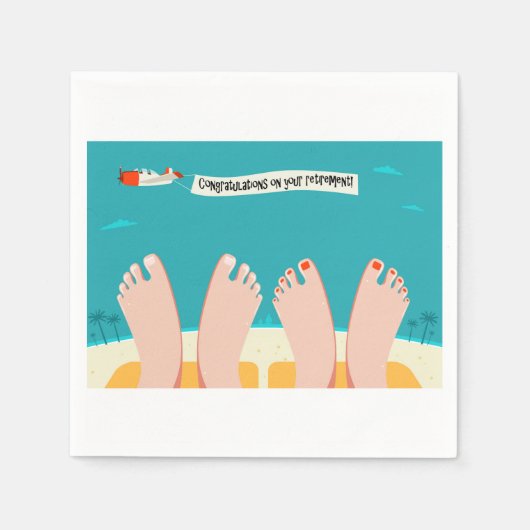 Gefeliciteerd met je pensioen servetten (Voorkant)