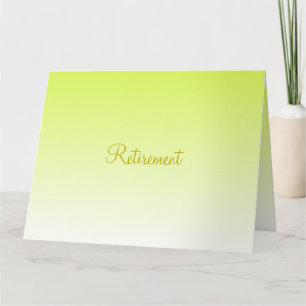Gefeliciteerd met je pensioen Sunny Yellow Paper Kaart