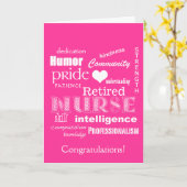 Gefeliciteerd met je pensioen! - Vibrant Pink Kaart (Gele Bloem)