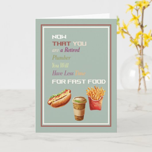 Gefeliciteerd met je pensioen voor Loodgieter Kaart (Gele Bloem)