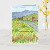 Gefeliciteerd met je pensioen wandeltocht kaart (Gele Bloem)