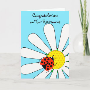 Gefeliciteerd met je pensionering met Ladybug Kaart