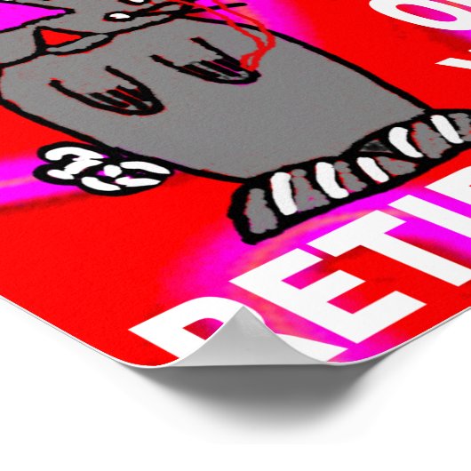 Gefeliciteerd met je pensionering poster (Hoek)