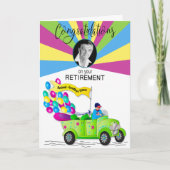 Gefeliciteerd met je pensionering voor je foto-ret kaart (Voorkant)