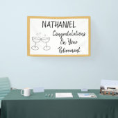 Gefeliciteerd met je persoonlijke pensioen spandoek (Beurs)