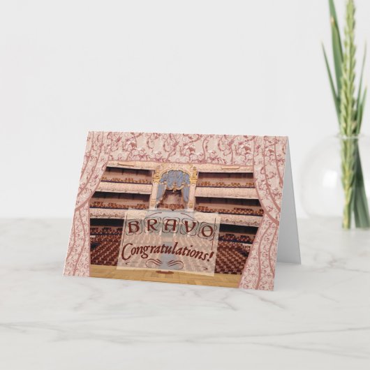 Gefeliciteerd met je prestaties kaart (Voorkant)