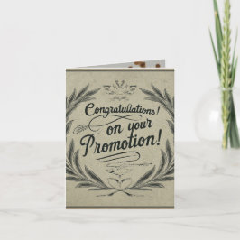 Gefeliciteerd met je promotie! bedankkaart