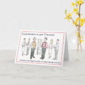 Gefeliciteerd met je promotie kaart (Gele Bloem)