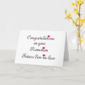 Gefeliciteerd met je promotie Toekomstige Zoon-in- Kaart (Gele Bloem)