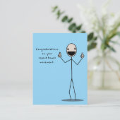 Gefeliciteerd met je recente stoelgang briefkaart (Staand voorkant)