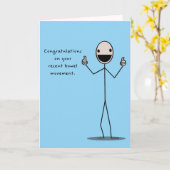 Gefeliciteerd met je recente stoelgang kaart (Gele Bloem)