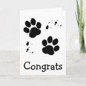 Gefeliciteerd met je reddingshond kaart (Voorkant)