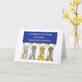 Gefeliciteerd met je residency-wedstrijd kaart (Gele Bloem)