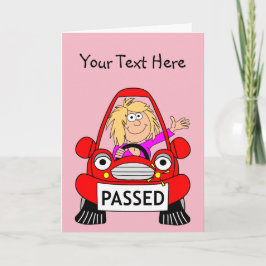 Gefeliciteerd met je rijexamen kaart
