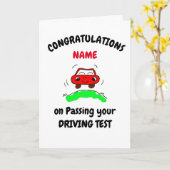 Gefeliciteerd met je rijexamen kaart (Gele Bloem)