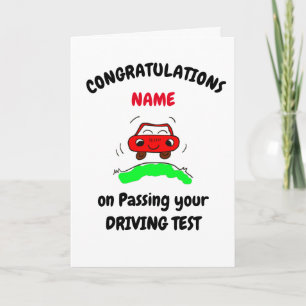 Gefeliciteerd met je rijexamen kaart