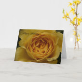 Gefeliciteerd met je Roos  Kaart (Gele Bloem)