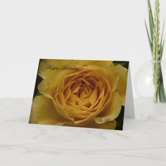 Gefeliciteerd met je Roos  Kaart (Voorkant)