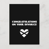 Gefeliciteerd met je scheiding briefkaart (Voorkant)